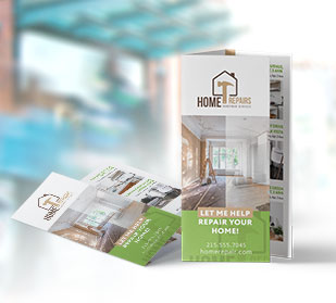 8.5"x11" full-color Small Business Brochure with tri-fold. All brochures available in flat, bi-fold, tri-fold & z-fold.