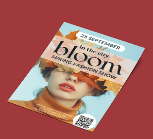 Small clothing business flyer to announce a Sale for their Store. Flyers used as handout and mailer.