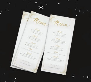 Create cards that can serve as greetings, invitations or announcements, or simply be displayed to promote sales or product information.