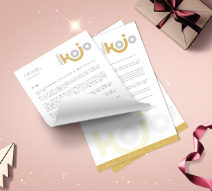 Personalized 8.5"x11" letterhead with brand logo, colors and font created for press releases and other corporate correspondence.