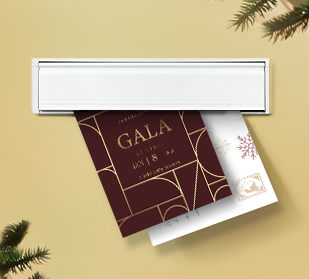 postcards in a mailbox